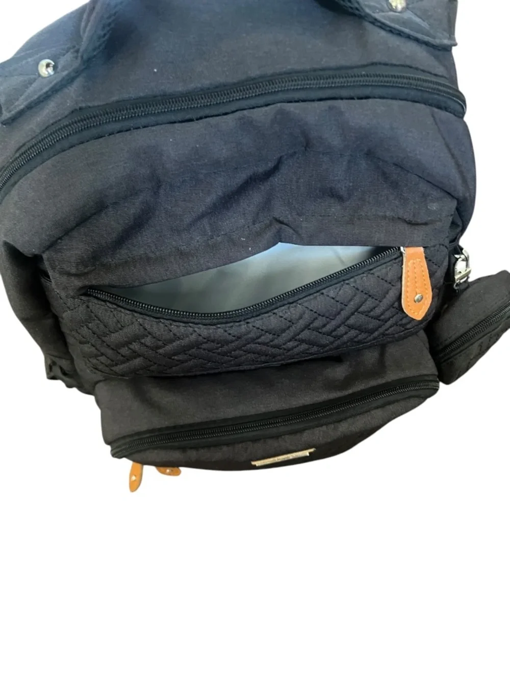 BabbleRoo Black Diaper Bag Backpack Large Capacity Travel Baby Bag